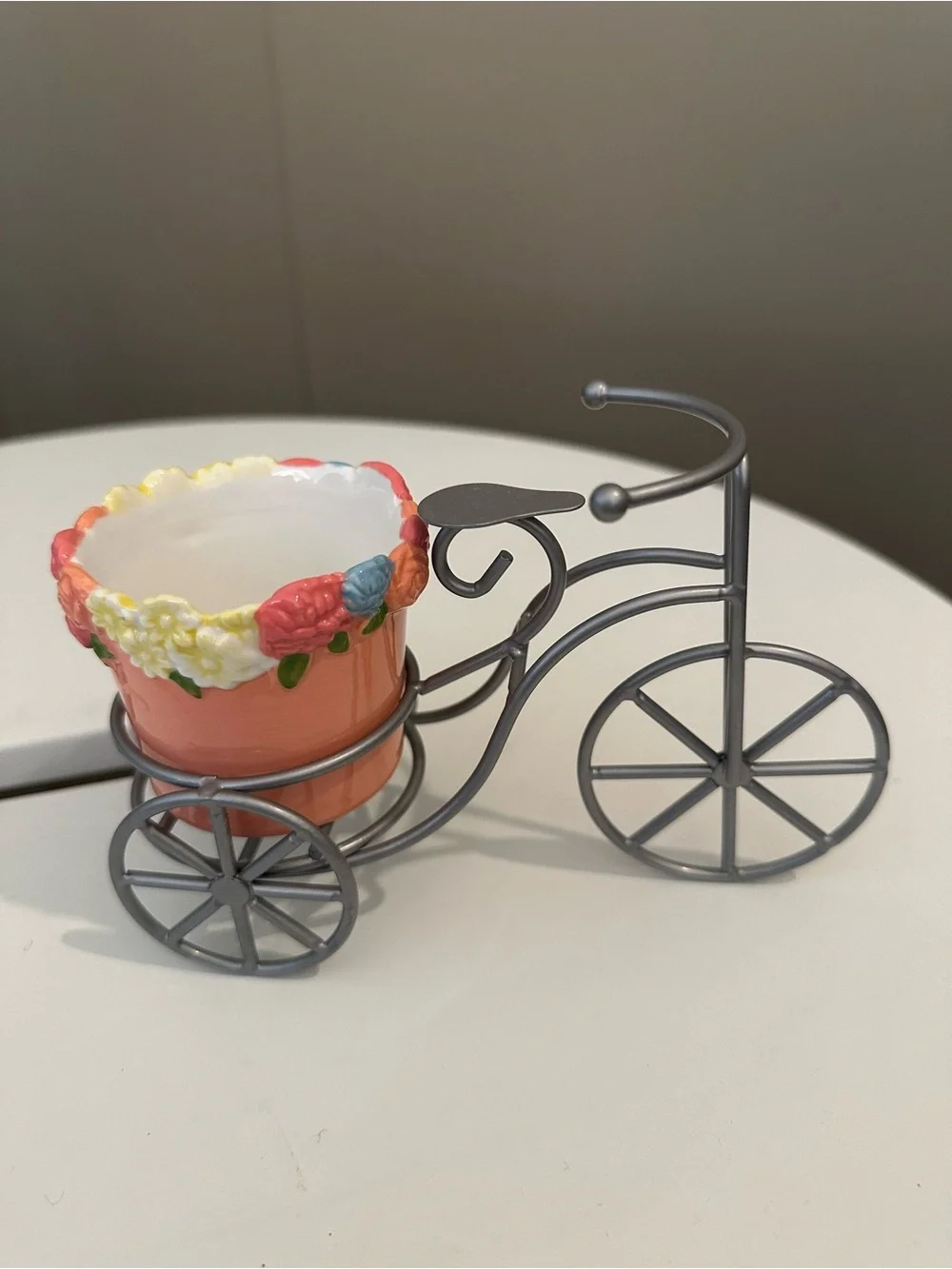 Yankee Candle flower bike votive candle holder